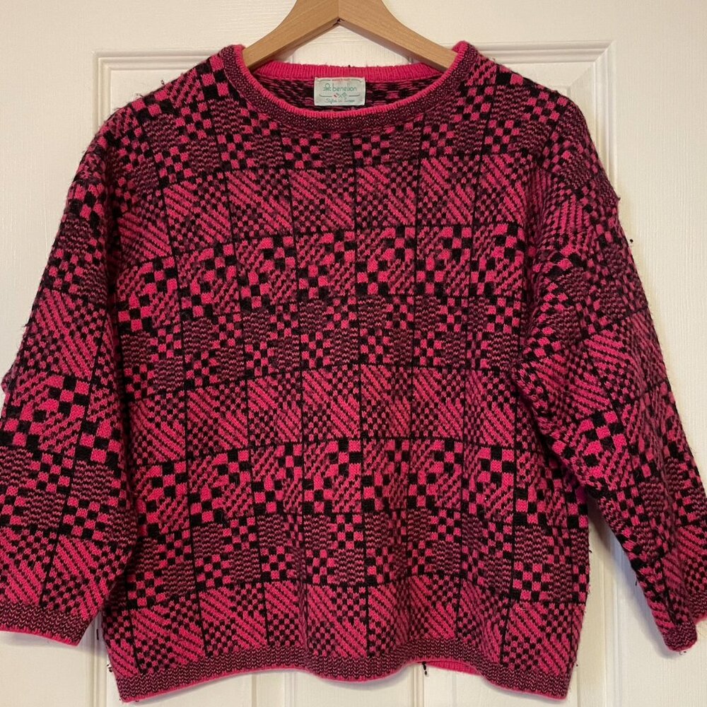 Vintage 80s Benetton Sweater – Made in Italy 🇮🇹